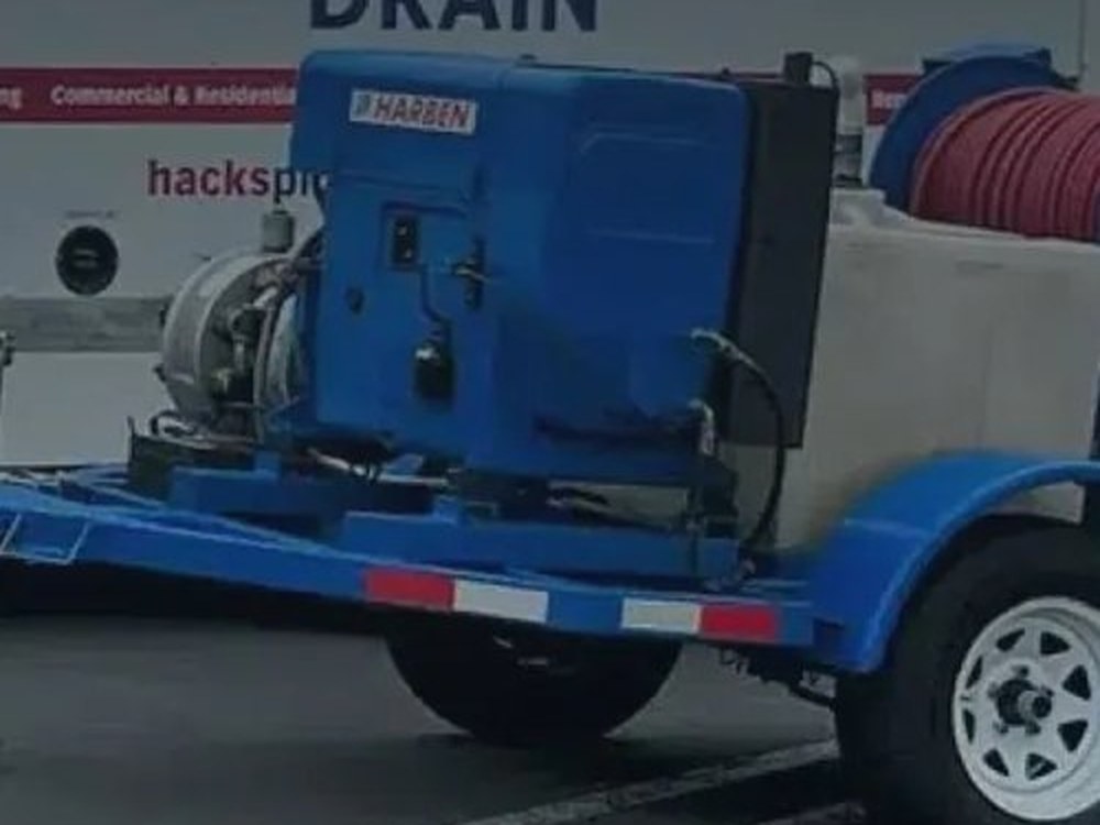 Hack's hydro jetting trailer and service van