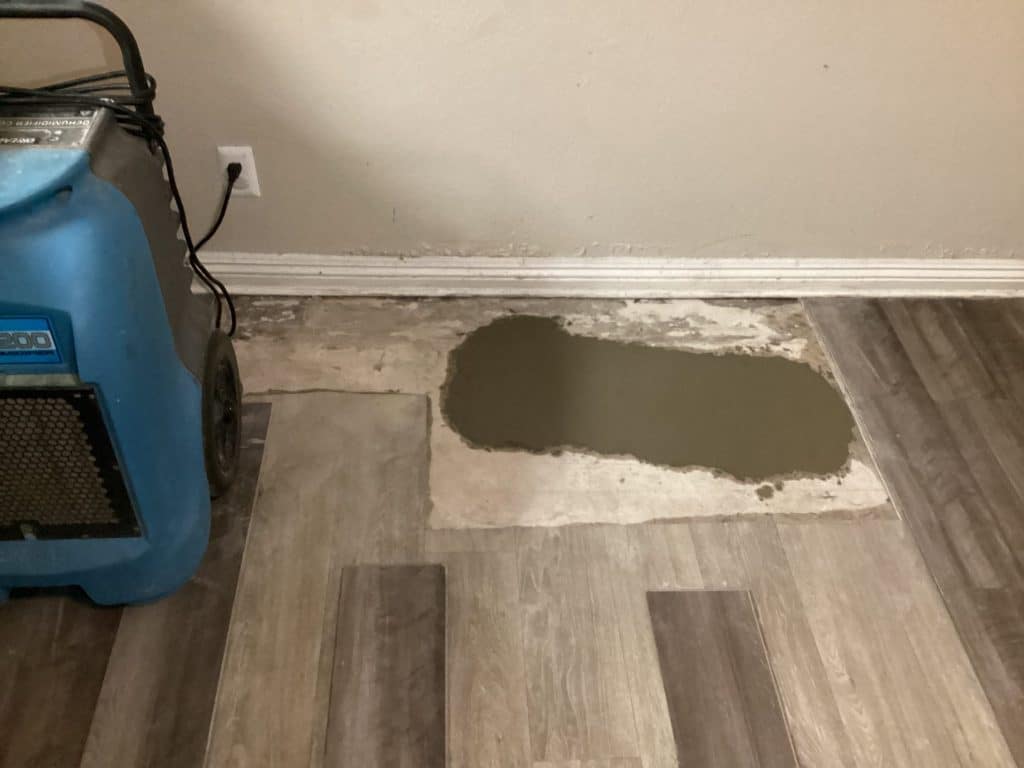 Slab Leak Repair in Escondido, job photo 1 of 3, taken on site by the technician
