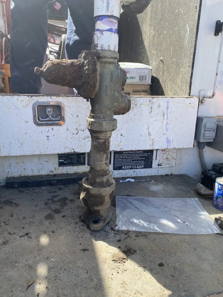 Water Main Repair in Oceanside, job photo 2 of 2, taken on site by the technician